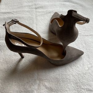 Vince Camuto Gray Suede Heels